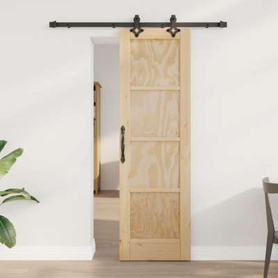 vidaXL Преплъзваща се врата ORKDAL 61 x 198, 5 см Натурално (3445539)