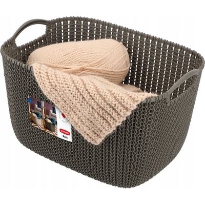 Curver Úložný box Knit 19 l, hnedá