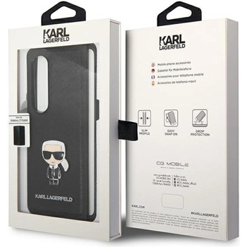 KARL LAGERFELD Гръб Karl Lagerfeld PU Saffiano Ikonik Case за Samsung Galaxy Z Fold 4 - Черен (3666339084813)