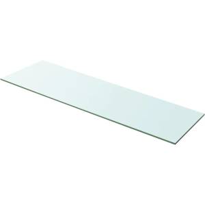 vidaXL Плоча за рафт, прозрачно стъкло, 100 x 30 см (243846)