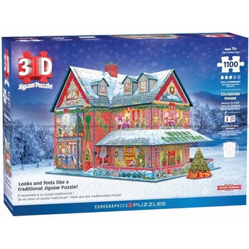 EUROGRAPHICS - Puzzle 3D Puzzle - Christmas House - 1 000 piese