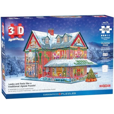 EUROGRAPHICS - Puzzle 3D Puzzle - Christmas House - 1 000 piese