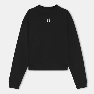 HUGO BOSS Блуза Hugo Women's Mock-neck Sweatshirt - Black