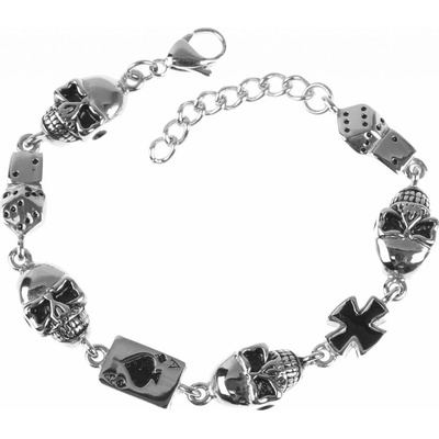 Etnox náramok Gambling Skull SA510