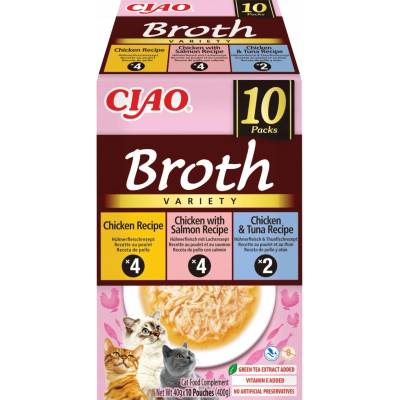 Inaba Cat Ciao Broth doplňkové krmivo vývar mix chutí 10x40 g