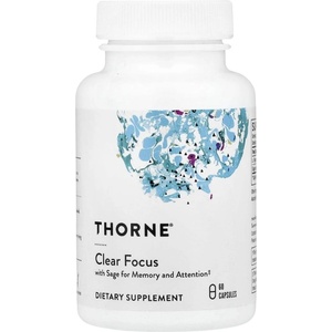 Thorne Clear Focus | L-Tyrosine + sageXtra [60 капсули]