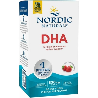 Nordic naturals dha 830 mg 90 bal. jahoda