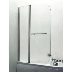 Inter Ceramic Въртящ се параван за вана Inter Ceramic 100x140 см, 5 мм стъкло, гланцово-непрозрачен хромиран профил, ляв (112CL)