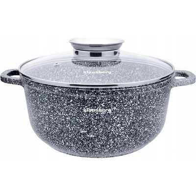 KLAUSBERG Hrnec mramorový s poklicí s aroma 3,3L 22cm plyn/indukce