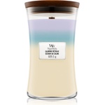 WoodWick Trilogy Calming Retreat ароматна свещ с дървен фитил 609.5 гр