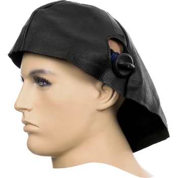 Weldas Заваръчна кожена шапка Weldas - черна телешка кожа, закрепване с велкро (44-7180)