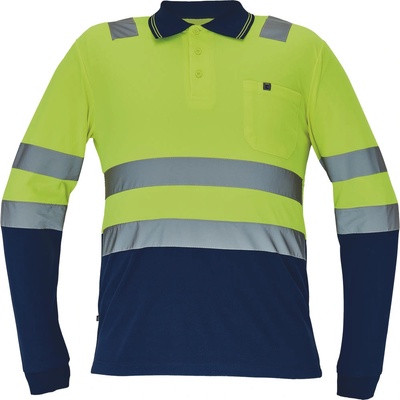 Cerva Leon Pánska HI-VIS polokošeľa žltá/zelená XS