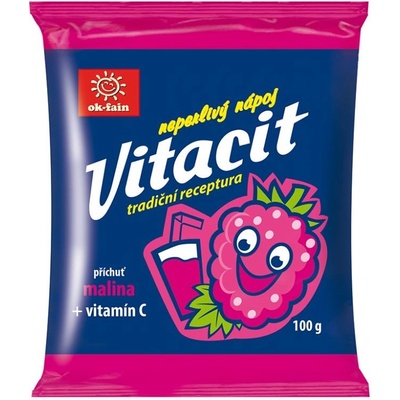 Vitacit neperlivý nápoj v prášku malina vitamín C 100 g – Zboží Mobilmania