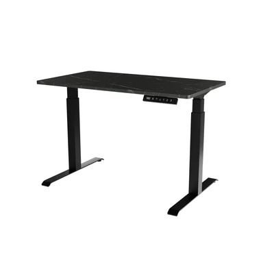 Cama meble Бюро с електрическо регулиране на височината MOON 121x67x72-120 черно/san sebastian (MOON 104054)