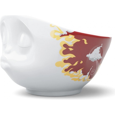 58products Porcelánová miska Tassen líbající bílá červená 500 ml