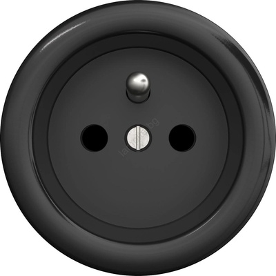 Kliklap - Ретро домашна розетка без рамка 230 V черна (KA0015)