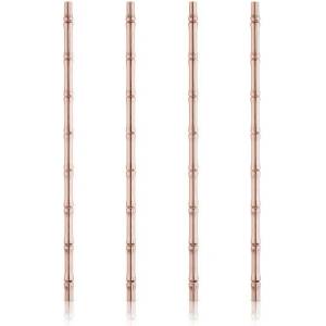 TRUEBRANDS VISKI Коктейлни сламки Bamboo Copper - 4бр (VISKI-7946)