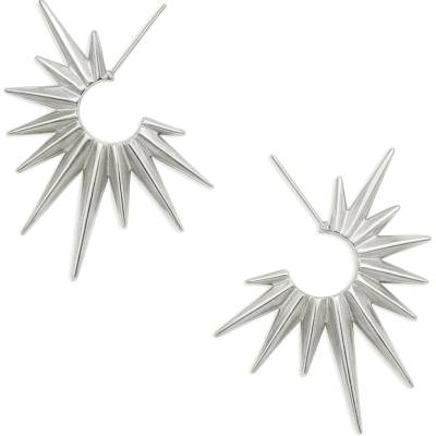 Solla Sunburst dámske náušnice z ocele 304 strieborné CH-Z-NA29