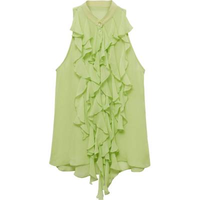 MANGO Блуза 'Camelia' зелено, размер XXL