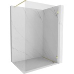 Mexen Lunar душ стена Walk-in дясна 100 x 200 см, прозрачна 8 мм, златна с четка (830-100-000-55-00-P)