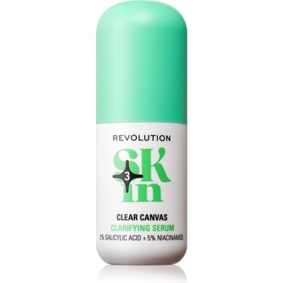Revolution Beauty Clearly Clarify 5% Niacinamide & 2% Salicylic Clarifying Serum изглаждащ ексфолиращ серум с ниацинамид 30ml