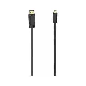 Hama Кабел HDMI - micro HDMI Type D, 2.0м, Черен, HAMA-74259