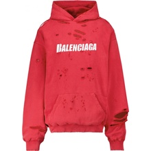 Balenciaga Ripped red mikina červená