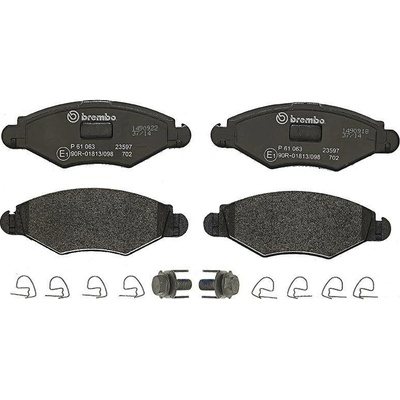 Sada brzdových destiček, kotoučová brzda BREMBO P 61 063 (P61063)