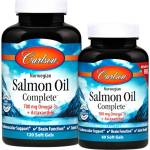 Carlson Labs Norwegian Salmon Oil Complete 700 mg | With Astaxanthin [120+60 Гел капсули]