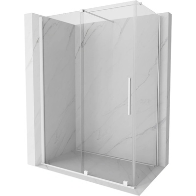 Mexen Velar плъзгаща душ кабина 140 x 70 см, прозрачна, бяла - 871-140-070-01-20 (871-140-070-01-20)