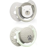 LOVI Силиконова залъгалка Lovi Mini - Buddy bear, 0-2 месеца, 2 броя (22/862) - ozone