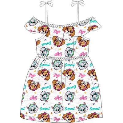 Paw Patrol Tlapková patrola Licencia dievčenské šaty 52231800 šedý melír