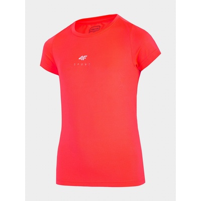 4F HJL22 JTSDF001 CORAL NEON Dětské tričko EU HJL22 JTSDF001 CORAL NEON