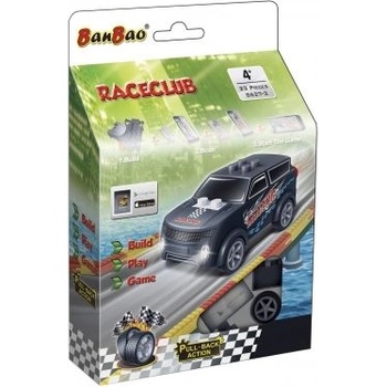 BanBao - Конструктор Бан Бао - Мини количка с пул бек Racing - Черна (8627_2)