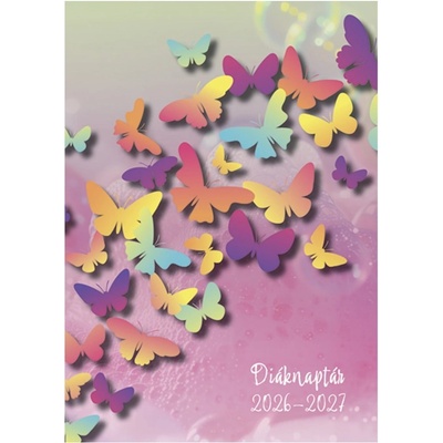 TopTimer Дневник за ученици TOPTIMER хартиена корица B/6 седмична 120x170mm Butterfly 2026-2027 27D100J-00E (27D100J-00E)