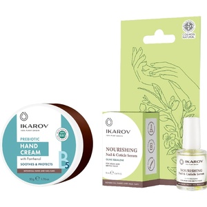 Ikarov Комплект - Серум за нокти и кожички и Крем за ръце, 10 + 50 ml - ozone