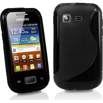 Samsung S5300 Galaxy Pocket Силиконов Калъф Черен + Протектор