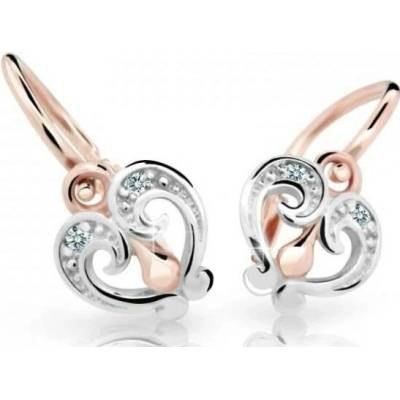 Cutie Diamonds něžné dětské bicolor náušnice ze zlata s brilianty DC2211-10-00-X-4