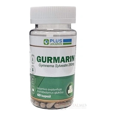 PLUS LÉKÁRNA GURMARIN kapslí Gymnema Sylvestre 250 mg 60 kapslí