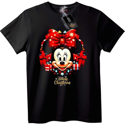 NOONEBRAND Тениска Minnie Mouse Коледа - 2XL, Black