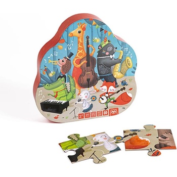 Eurekakids Детски пъзел Eurekakids - Животински джаз, 20 части (EU68217030)