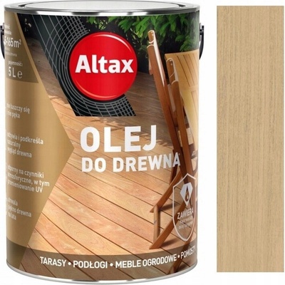 Altax tungový olej na dřevo, terasy, podlahy 5L bezbarvý