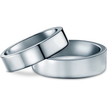 SAVICKI Сватбени халки: титан, плоски, 6 мм