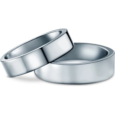 SAVICKI Сватбени халки: титан, плоски, 6 мм