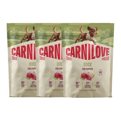 Carnilove True Fresh Dog Duck for Puppies 3 x 1,5 kg