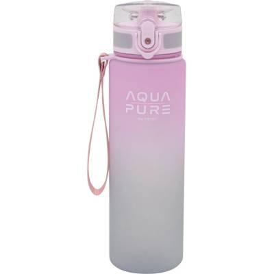 Zdravá fľaša Aqua Pure Astra ružovo-sivá 600 ml