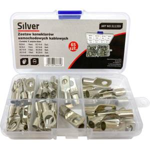 SILVER Кабелни уши тръбни комплект 65 бр. 6-25 мм2 67437 (s11359)