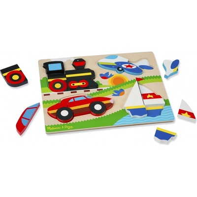 Melissa & Doug skladacie puzzle dopravné prostriedky