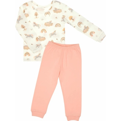 Pyžamo s dlouhým rukávem dívčí duhové jednorožci ROSY