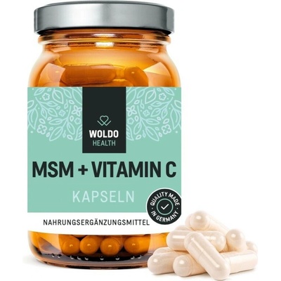 WoldoHealth MSM s vitamínom C 180 kapsúl